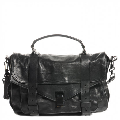 Proenza Schouler Lambskin PS1 Medium Satchel Black 1 of 6