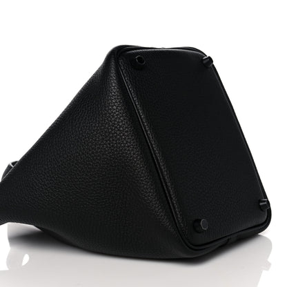 Hermes Taurillon Clemence Monochrome Picotin Lock 18 PM Black 8 of 10