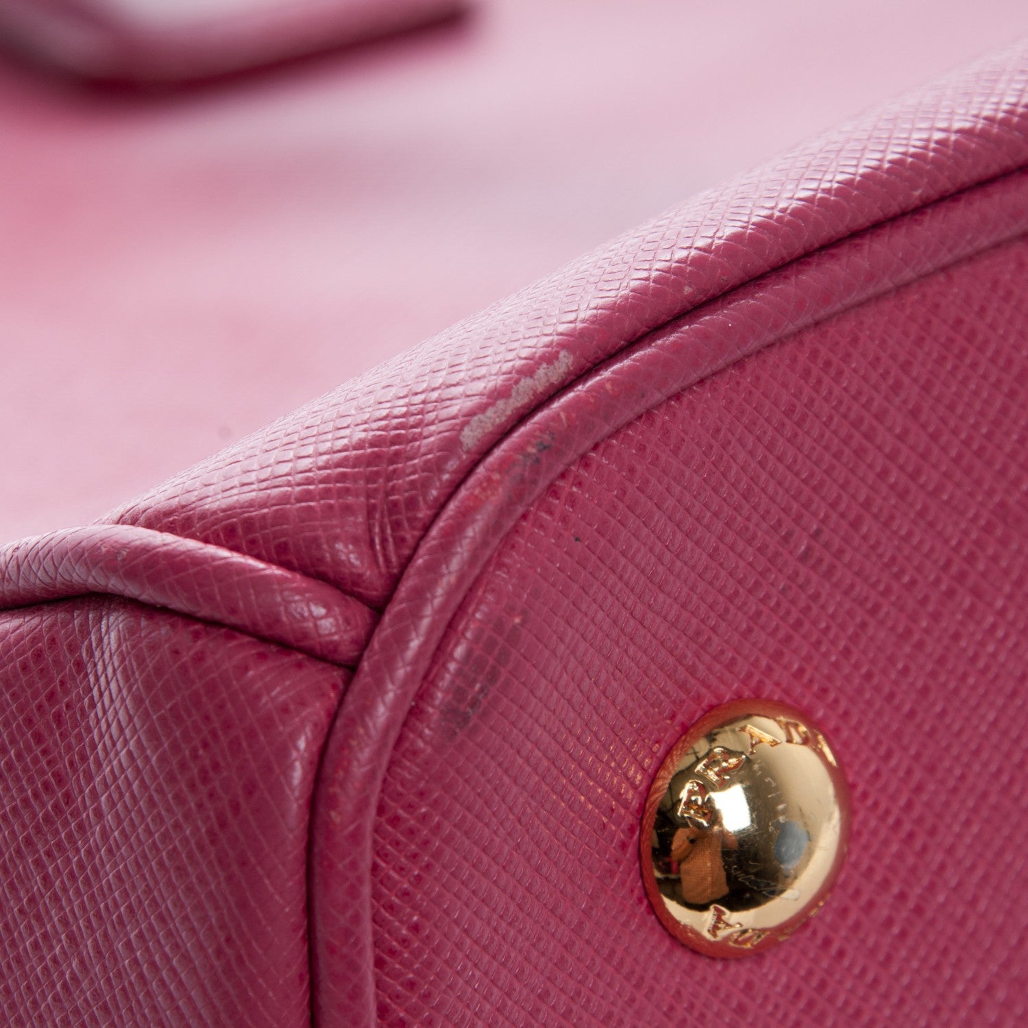 Prada Saffiano Lux Medium Tote Peonia 8 of 11