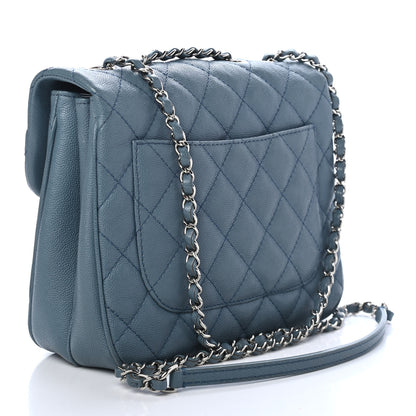 Chanel Caviar Quilted Medium Urban Companion Flap Blue 2 of 4