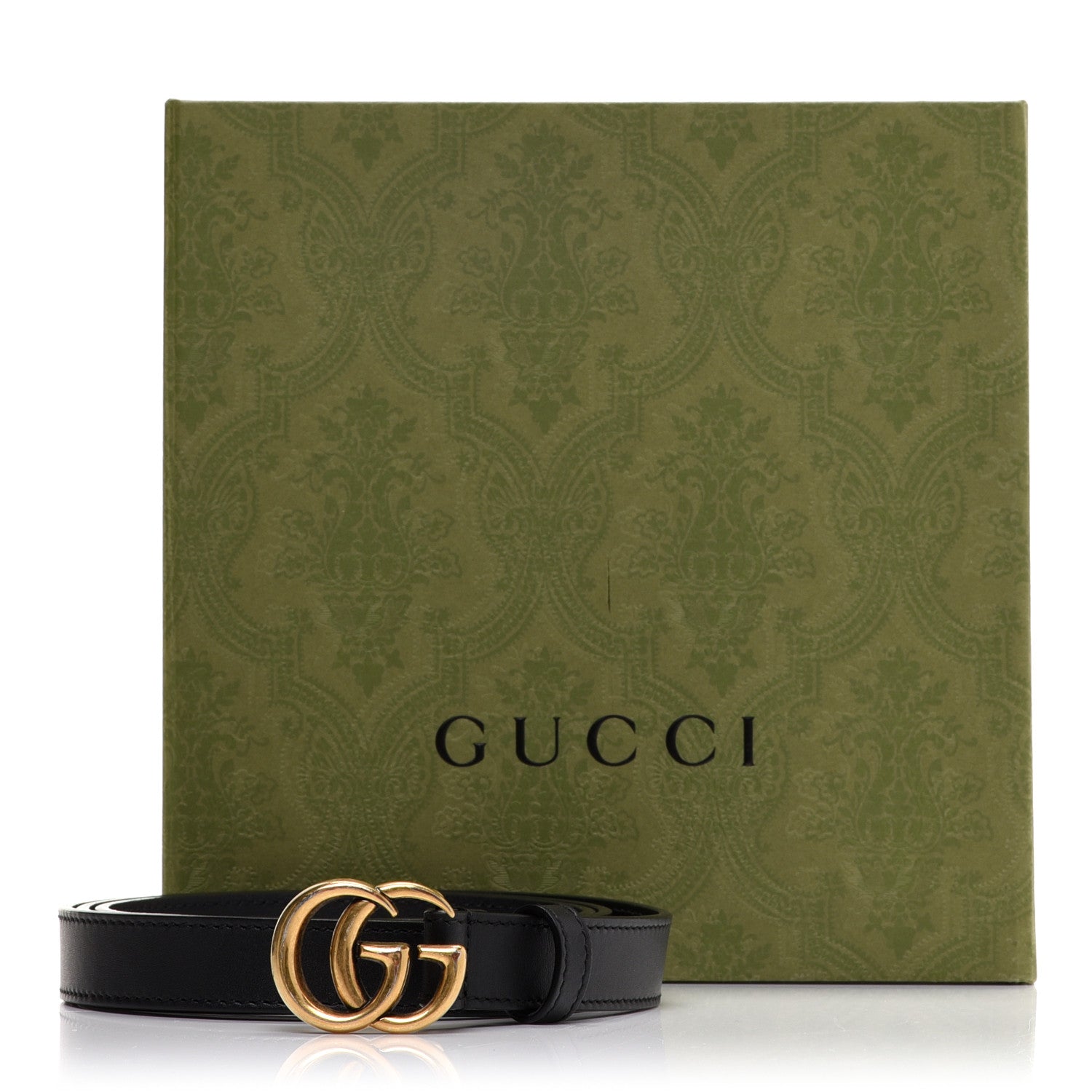 Gucci Calfskin Double G 20mm Belt 95 38 Black 5 of 5