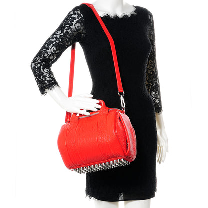 Alexander Wang Pebbled Lambskin Rockie Cola w Silver Hardware 2 of 7
