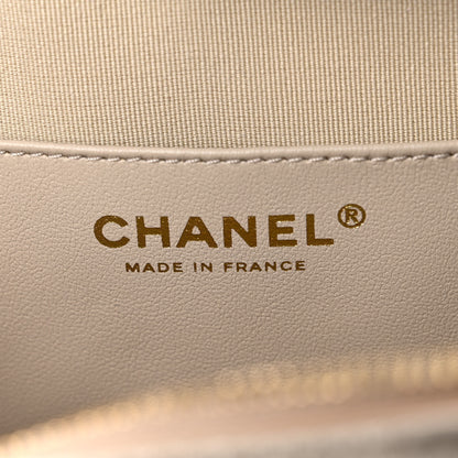 Chanel Metallic Lambskin Quilted CC In Love Heart Bag Gold 6 of 10
