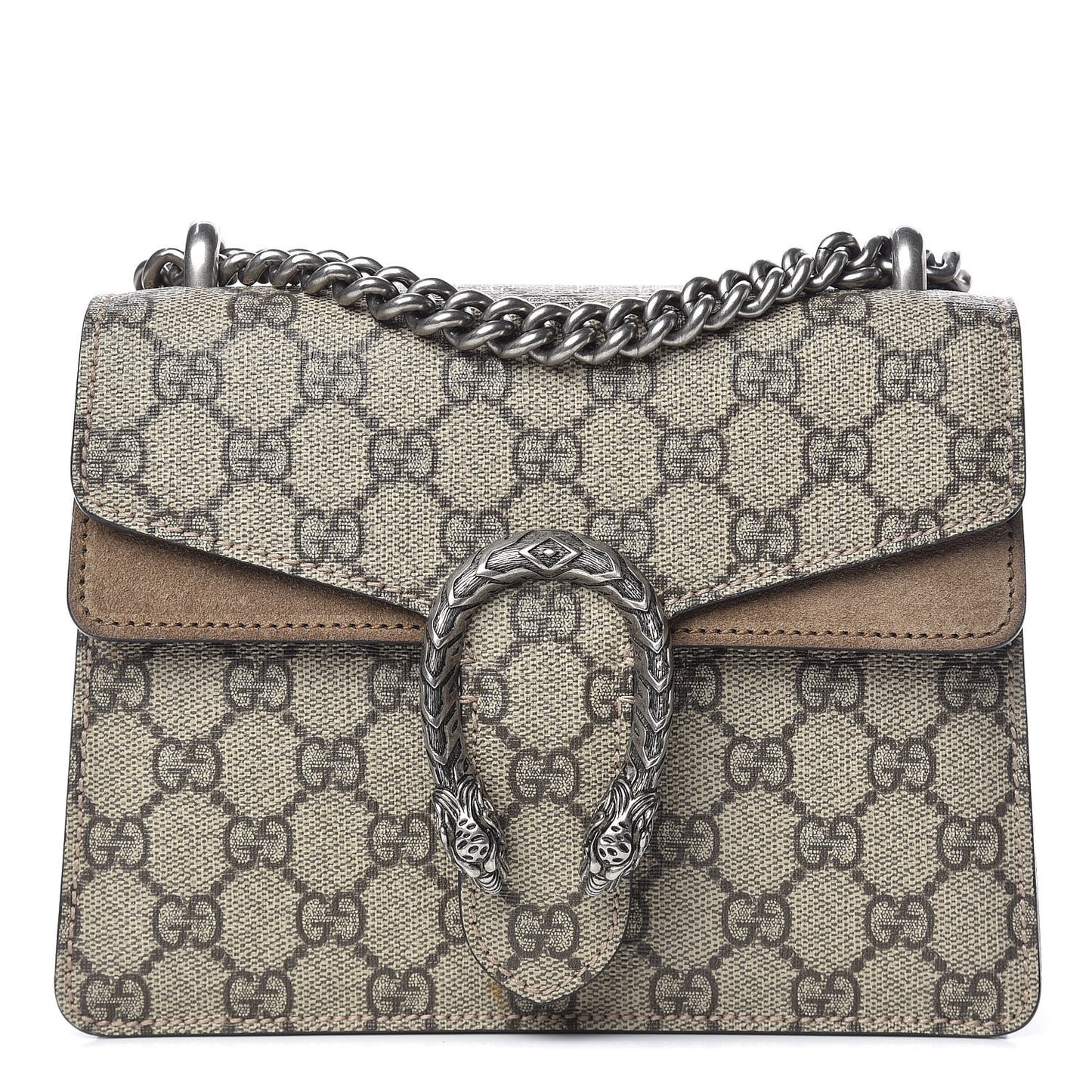 GG Supreme Monogram Mini Dionysus Shoulder Bag Taupe
