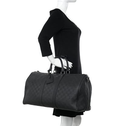 Louis Vuitton Damier Infini Keepall Bandouliere 45 Onyx 2 of 12