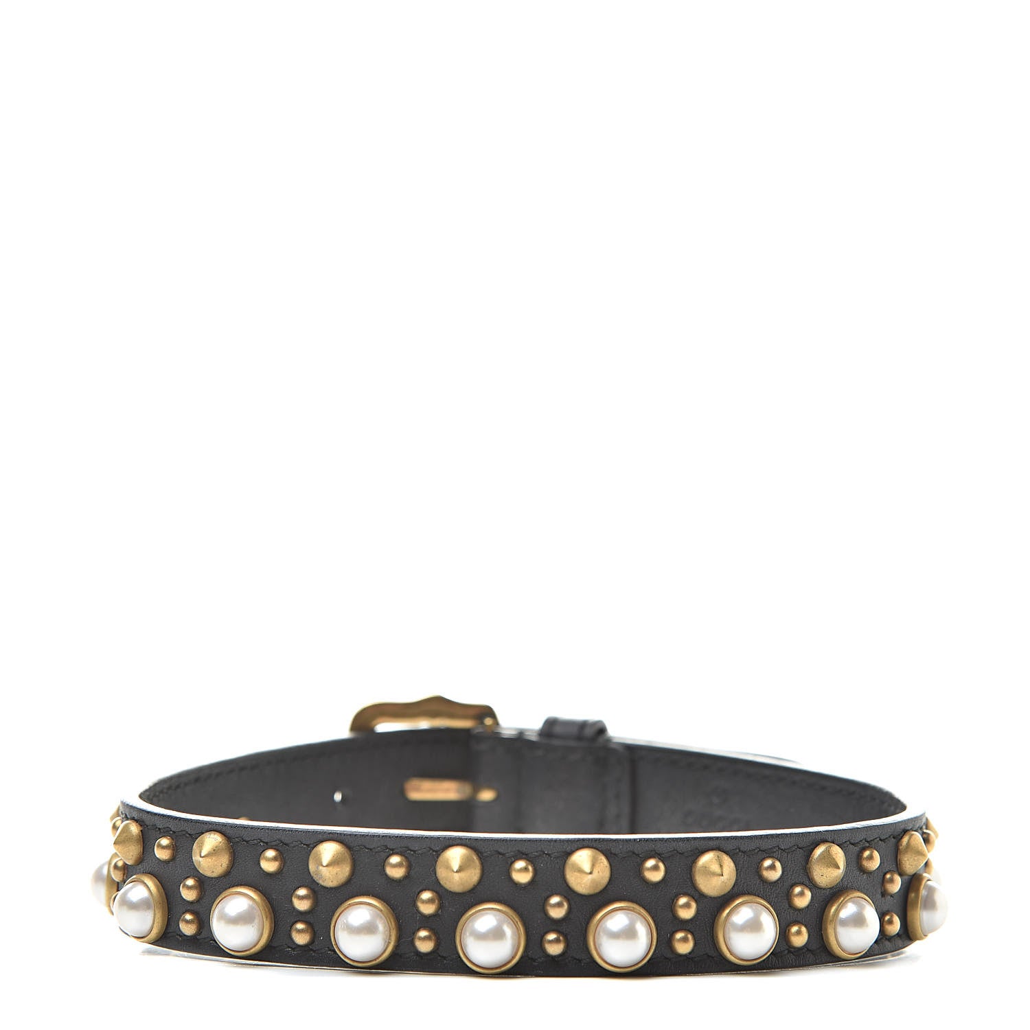 Gucci Calfskin Studded Choker Black 1 of 5