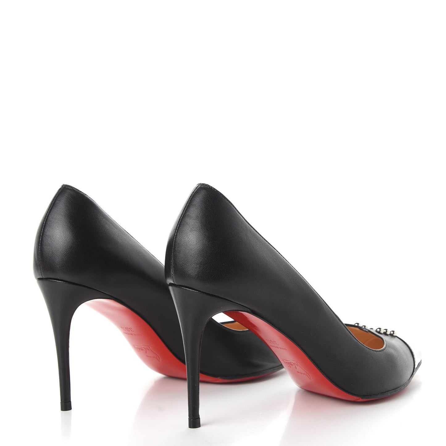 Nappa Patent Studded Predupump 85 Pumps 38.5 Black