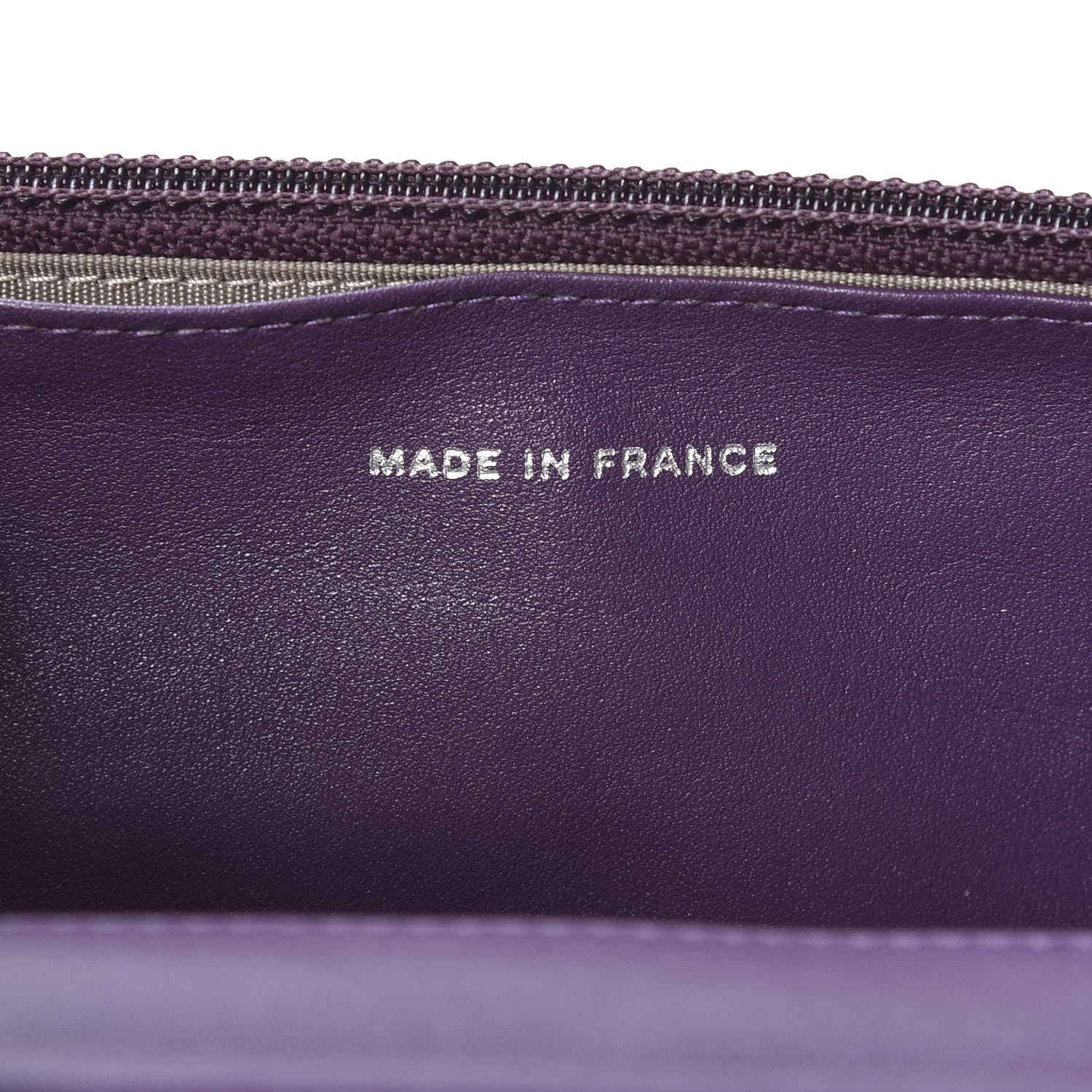 Chanel Patent Quilted Brilliant Wallet On Chain WOC Violet 8 of 10