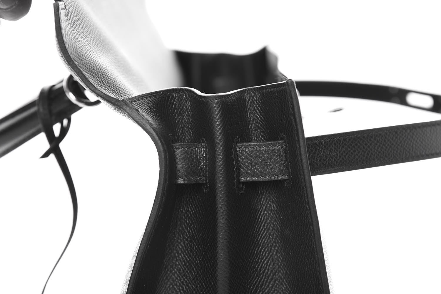 Hermes Epsom Kelly Sellier 35 Black 19 of 37