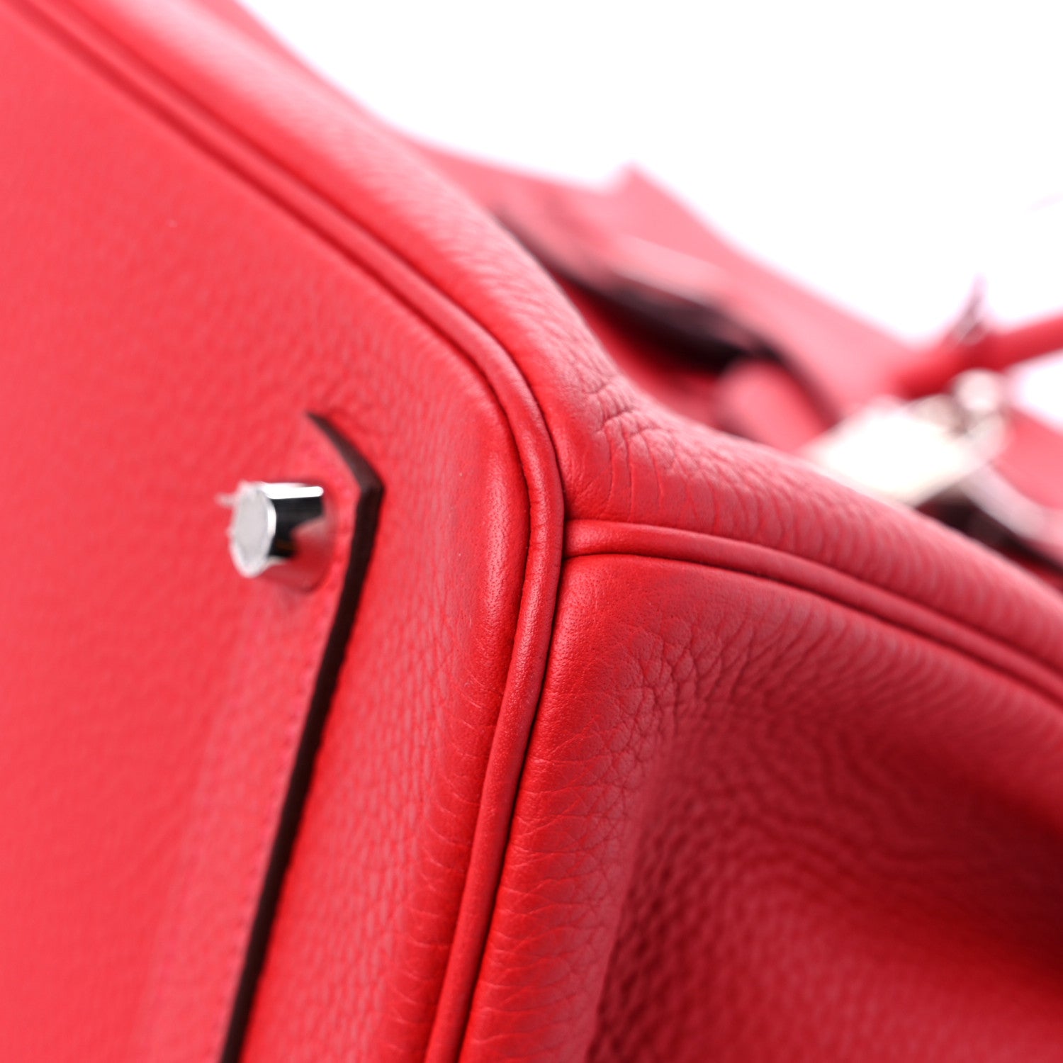 Hermes Togo Horseshoe Birkin 35 Rouge Casaque 9 of 15