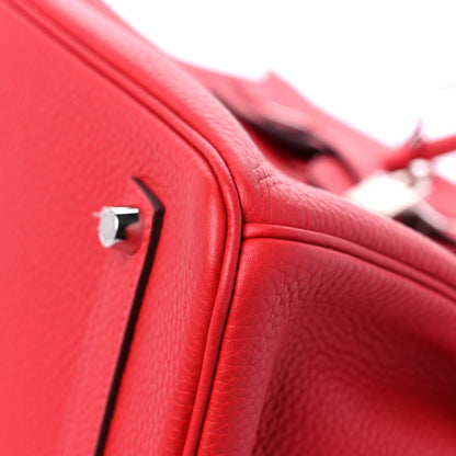 Hermes Togo Horseshoe Birkin 35 Rouge Casaque 9 of 15