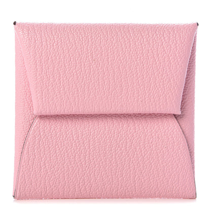 Hermes Chevre Mysore Bastia Coin Purse Rose Sakura 1 of 7