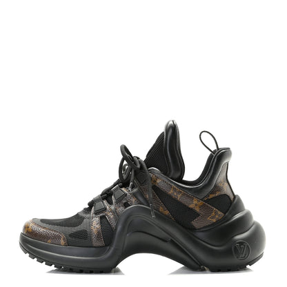 Louis Vuitton Calfskin Patent Monogram LV Archlight Sneakers 40 Black 1 of 13