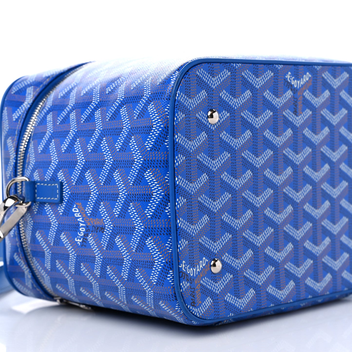 Goyardine Muse Vanity Case Sky Blue