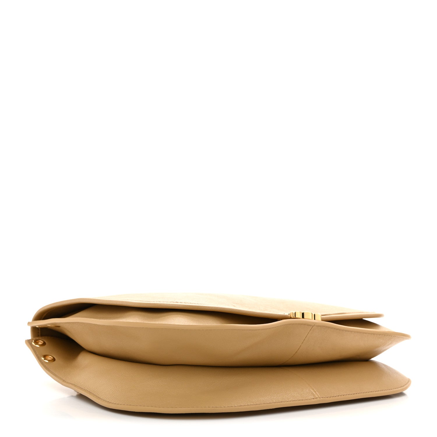 Celine Shiny Lambskin Soft Triomphe Besace Bag Sandcastle 4 of 12