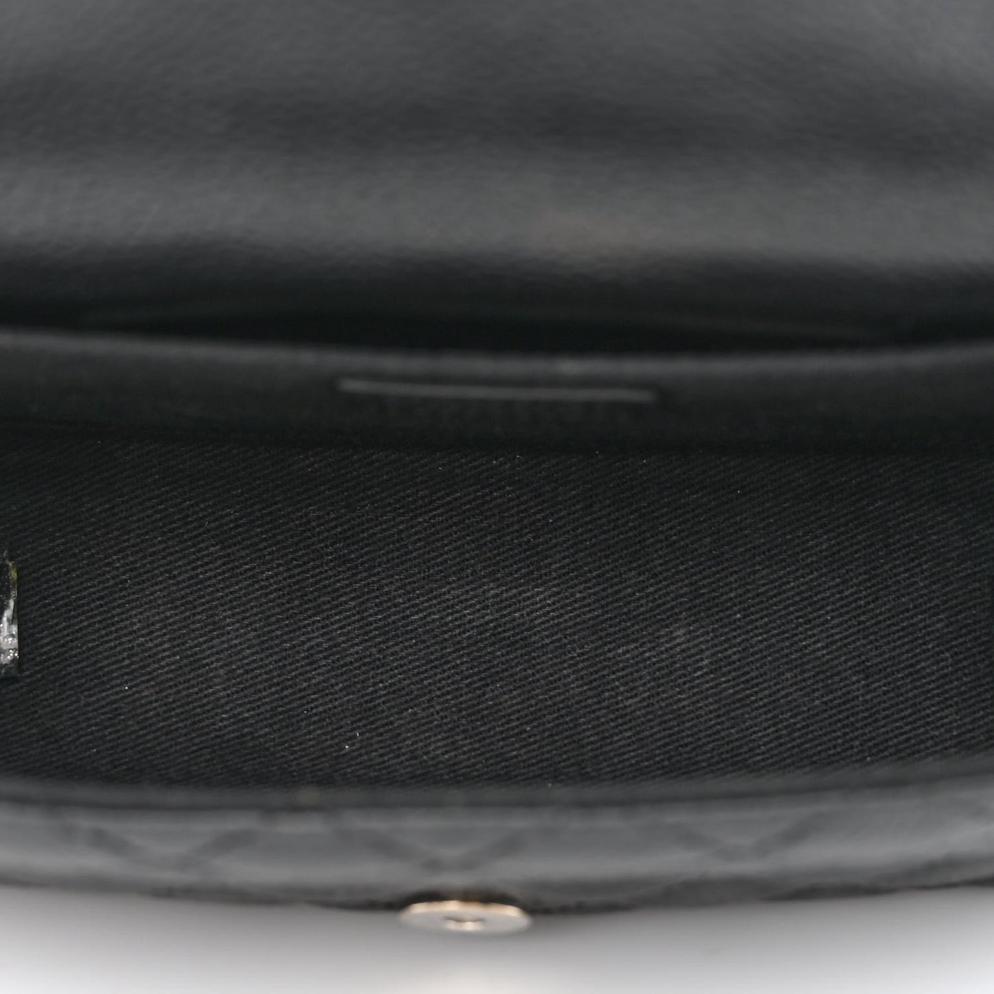 Grained Calfskin Quilted 2.55 Reissue Flap Belt Bag Clutch Black