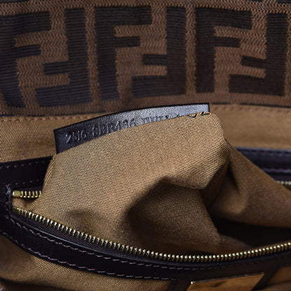 Fendi Zucca Small Chef Shoulder Bag Tobacco 7 of 9