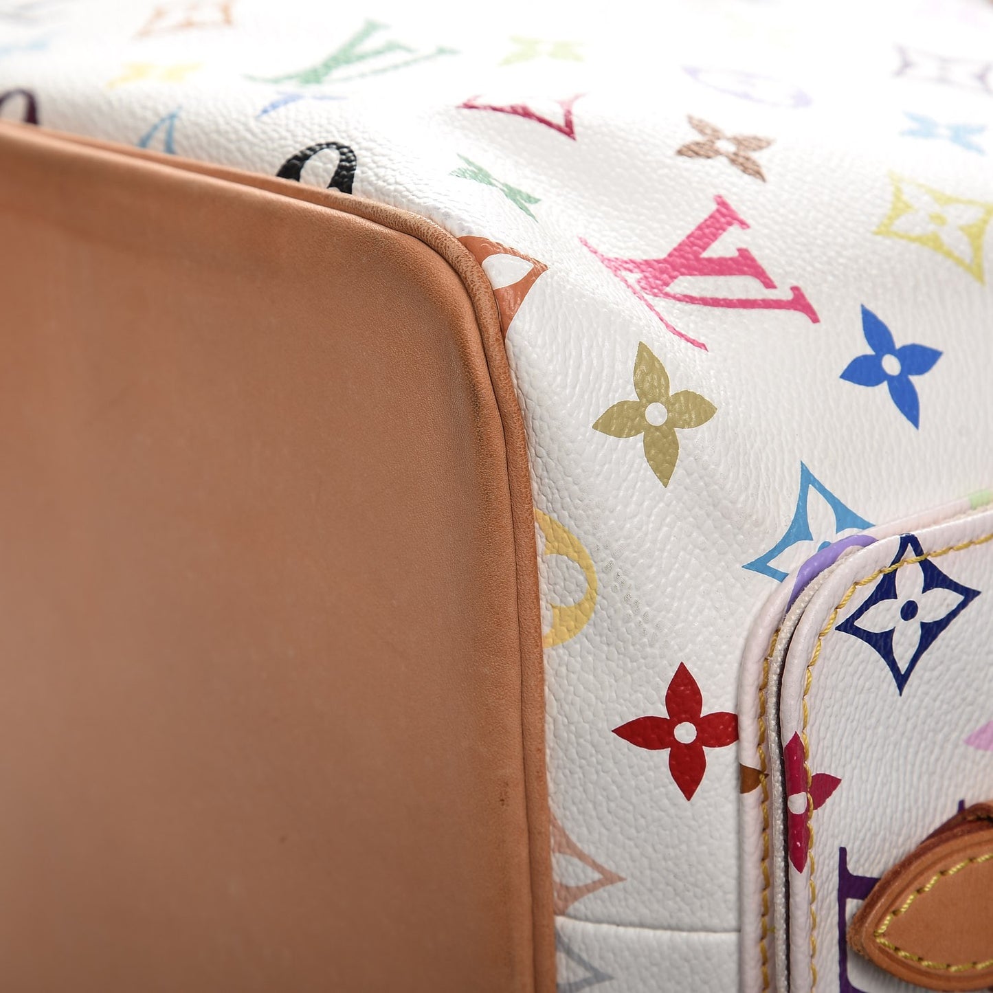 Monogram Multicolor Petit Noe White