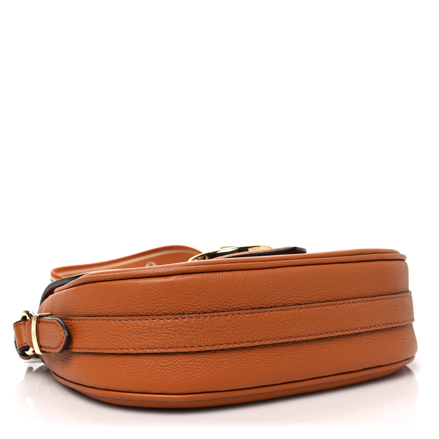 Louis Vuitton Grained Calfskin LV Pont 9 Soft MM Golden Siena 3 of 7