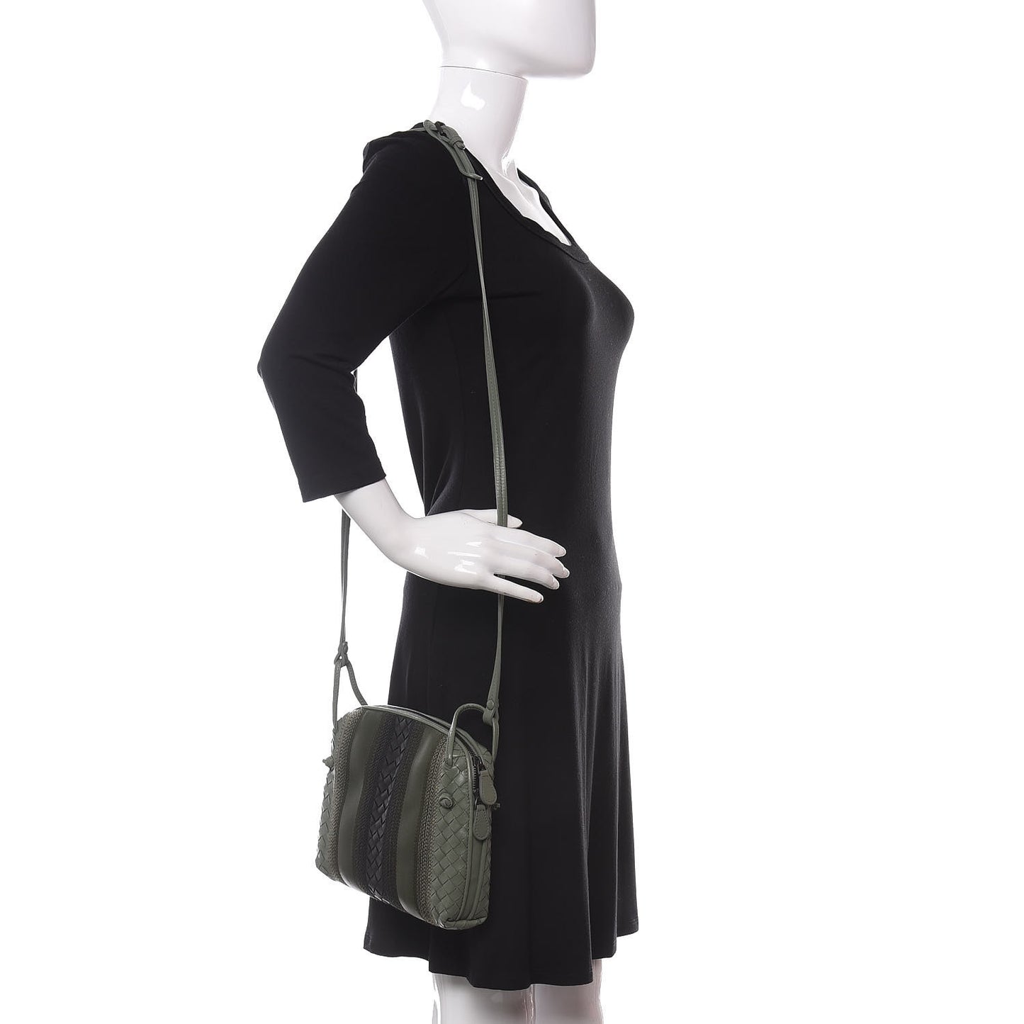 Nappa Intrecciato Embroidered Nodini Crossbody Messenger