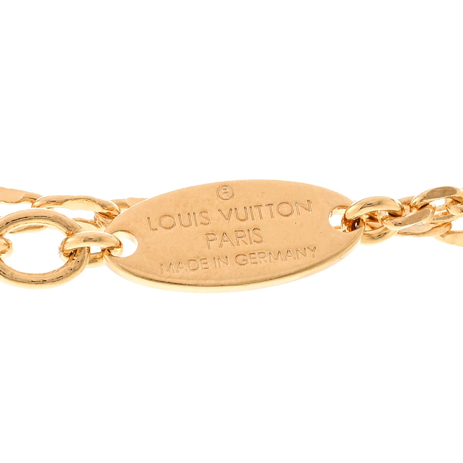 Louis Vuitton Metal Blooming Strass Necklace Gold 5 of 7