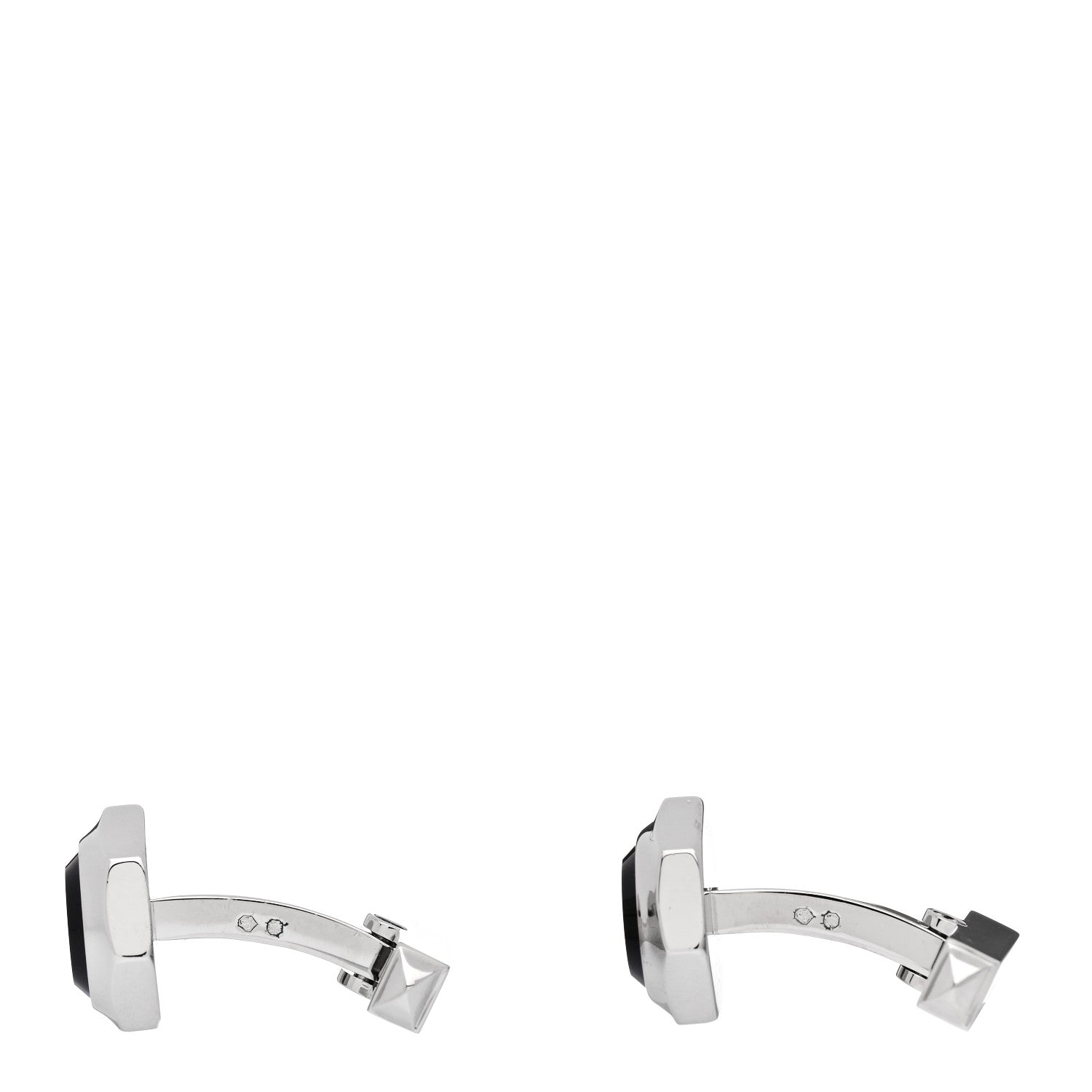 Cartier Palladium Sterling Silver Blue Spinel R De Cartier Biplane Cufflinks 4 of 6