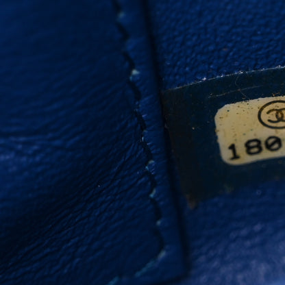 Chanel Satin Quilted Extra Mini Rectangular Flap Blue 7 of 13