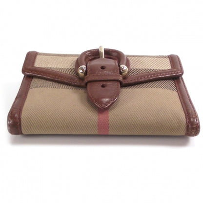 Burberry Canvas Nova Check Wallet 4 of 9