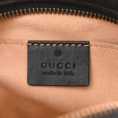 Gucci Calfskin Matelasse Mini GG Marmont Chain Shoulder Bag Black 6 of 12