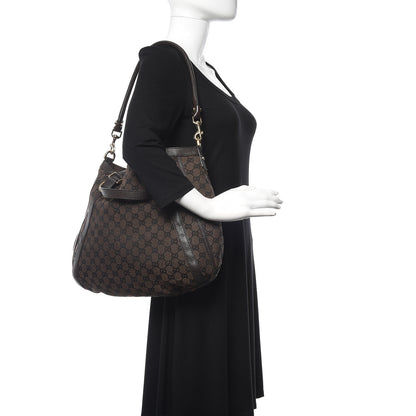 Gucci Monogram Medium Abbey Convertible Tote Dark Brown 2 of 13