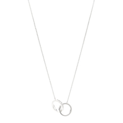 Tiffany Sterling Silver 1837 Interlocking Circles Pendant Necklace 1 of 4