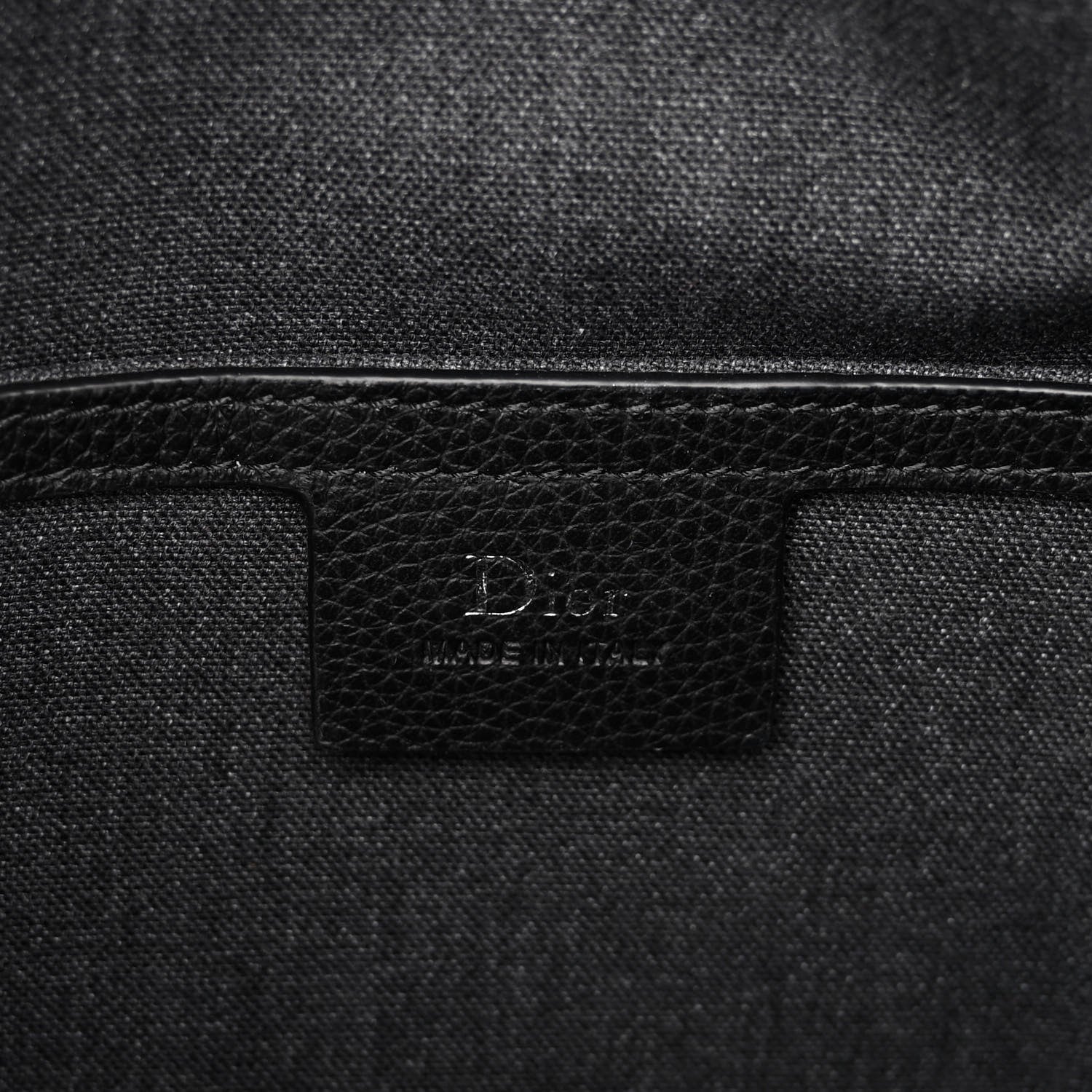 Christian Dior Calfskin Nylon Backpack Black 6 of 9