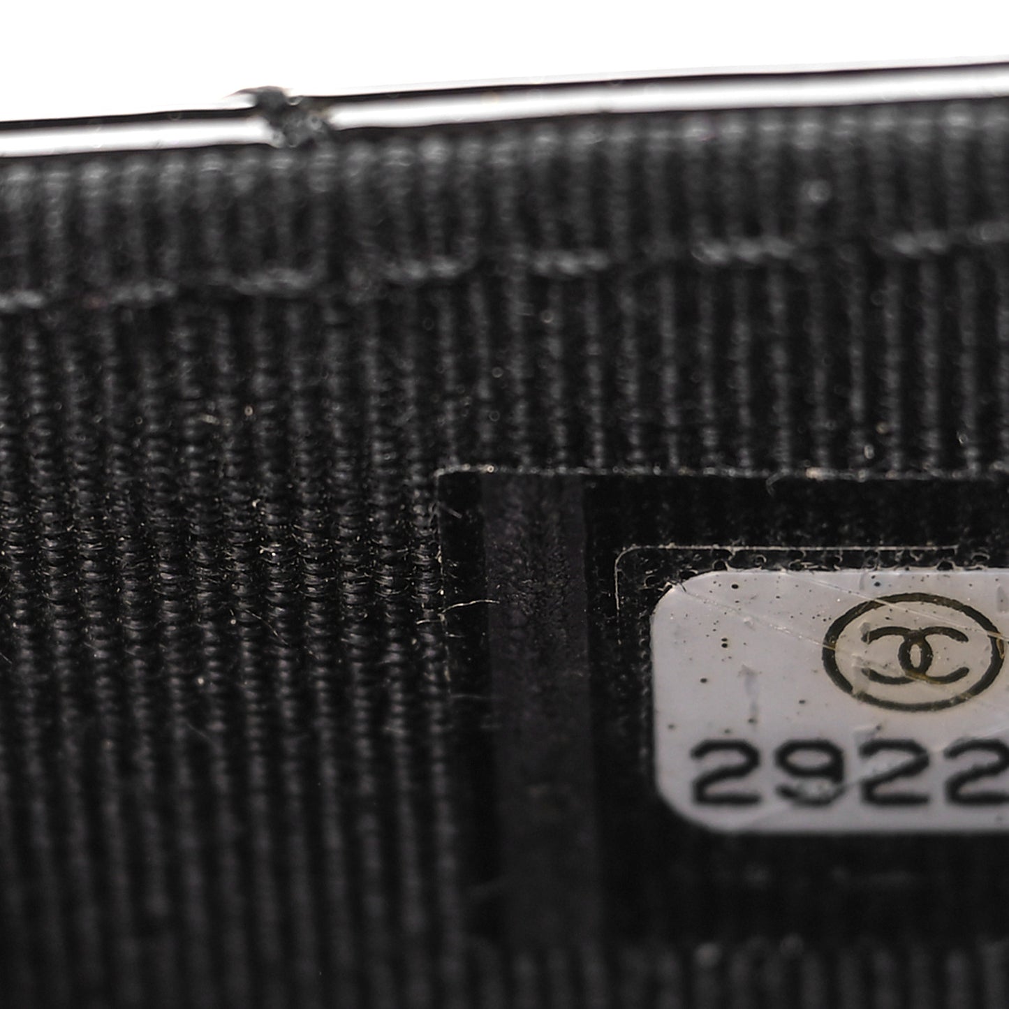 Patent Quilted Flap Card Holder Black