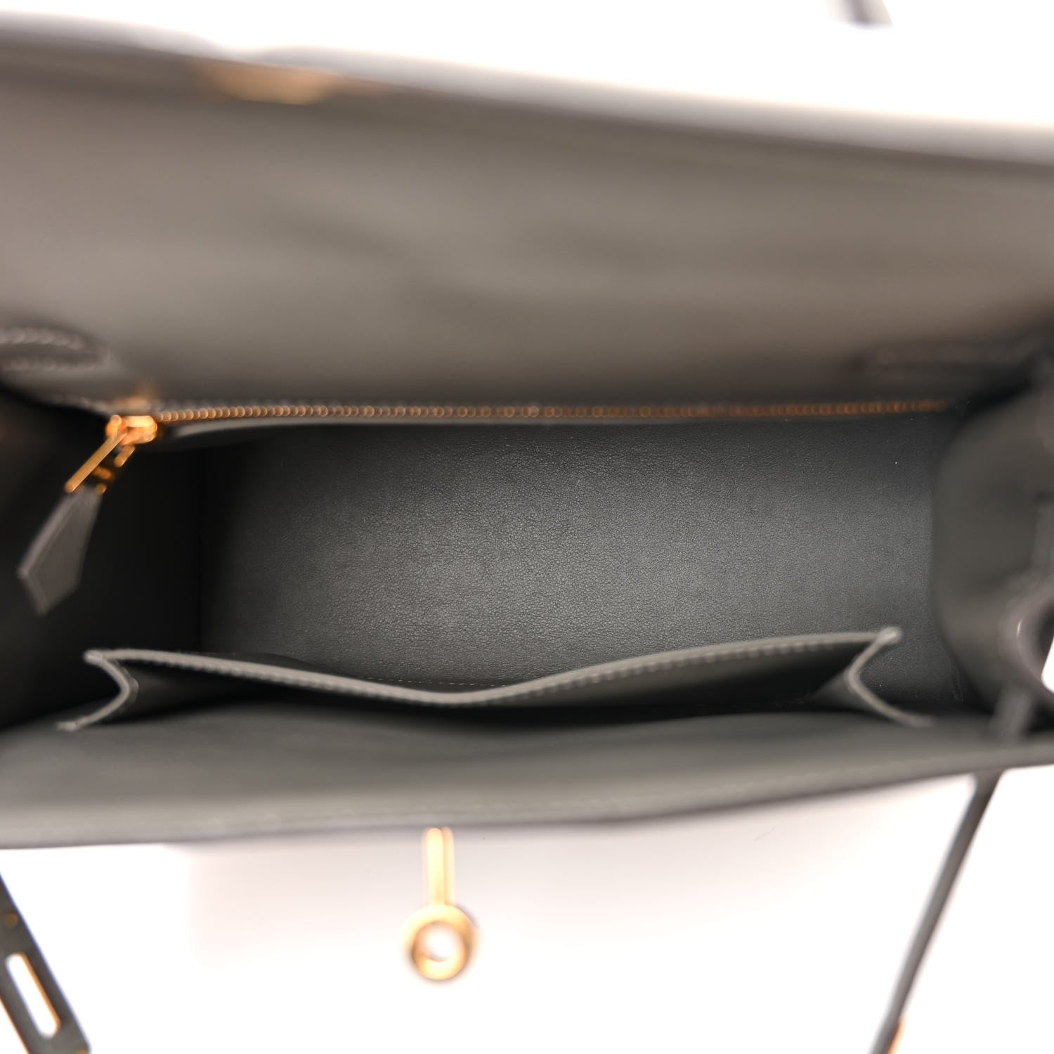 Hermes Swift Kelly Padded Sellier 25 Gris Meyer 5 of 12