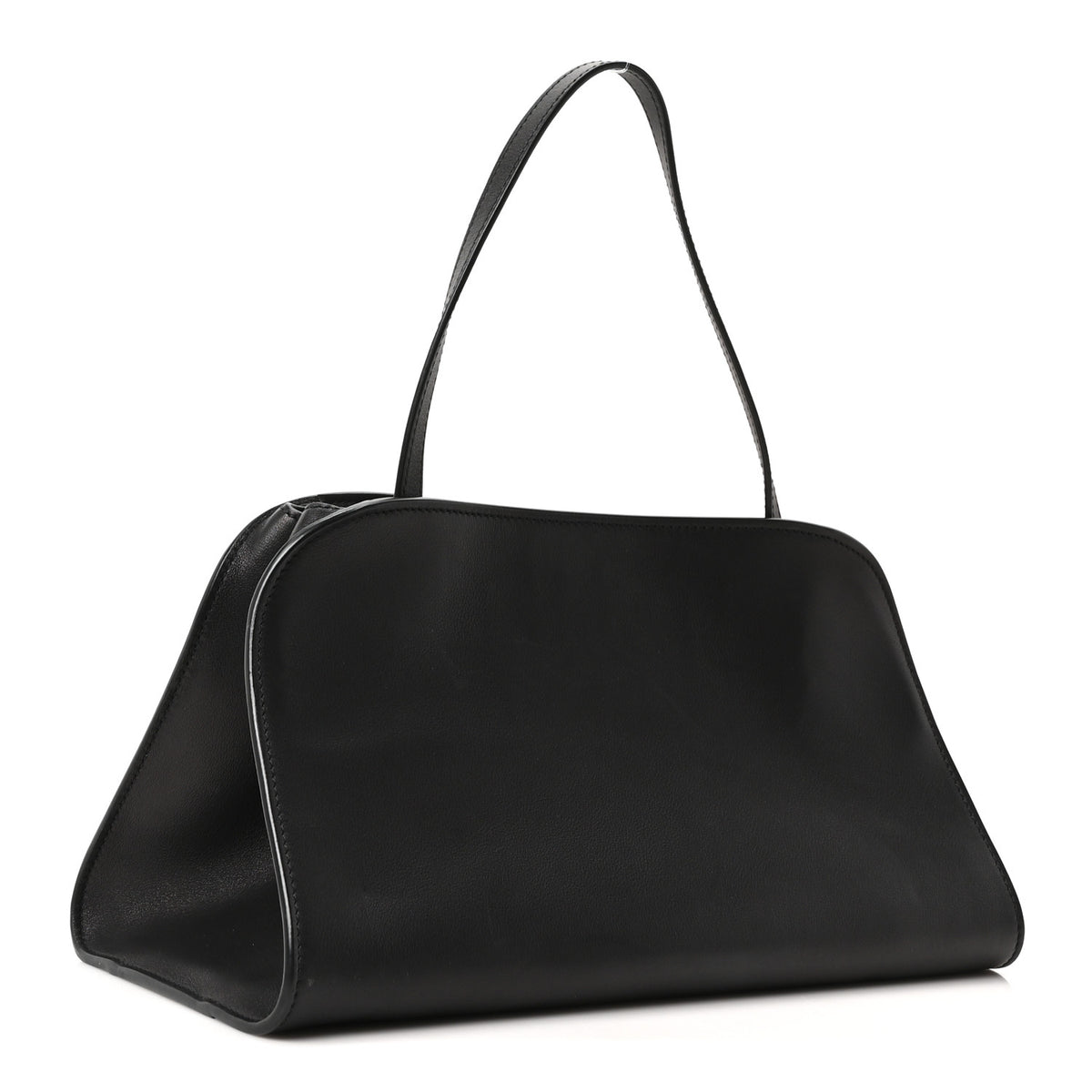 The Row Smooth Calfskin Peggy Bag Black 3 of 9