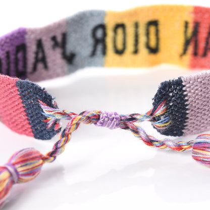 Christian Dior Woven Cotton J'Adior Friendship Bracelet 3 of 3