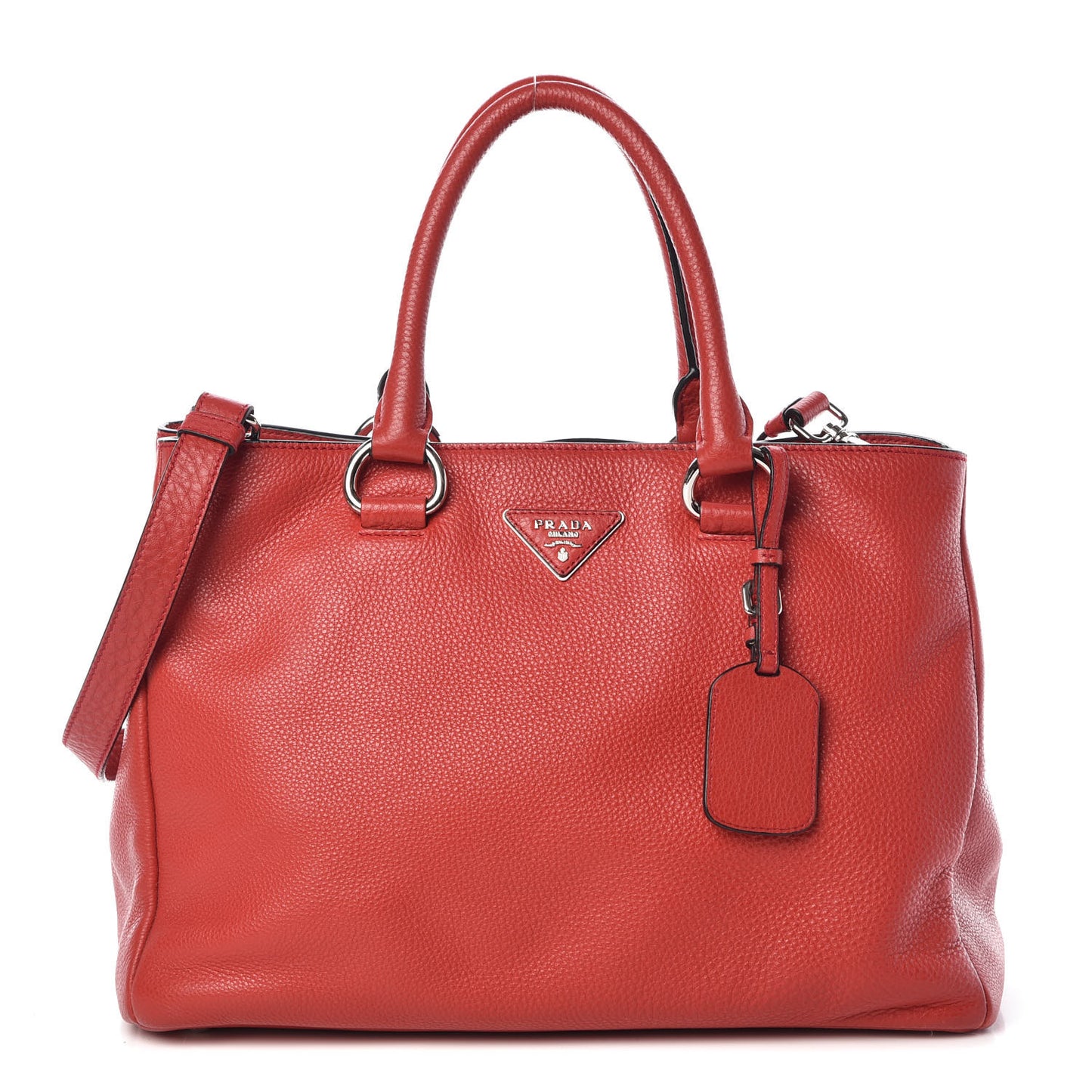 Vitello Daino Tote Rosso