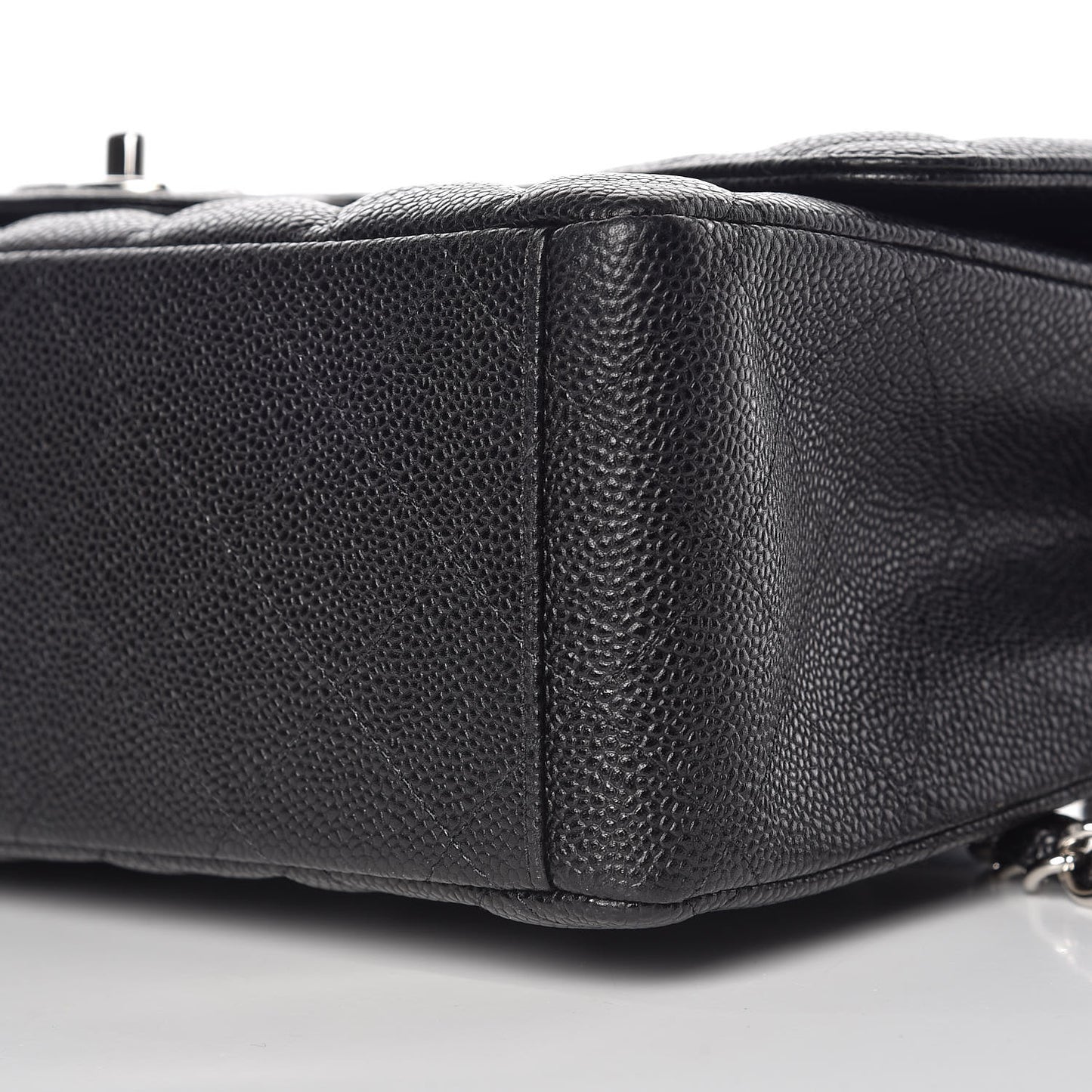 Caviar Quilted Maxi Double Flap Black
