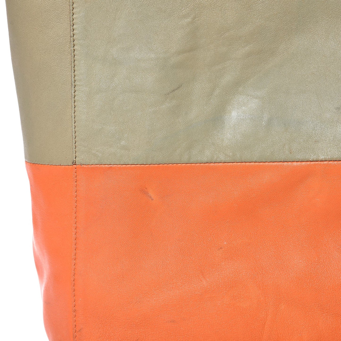 Lambskin Bi-Cabas Fluo Peach