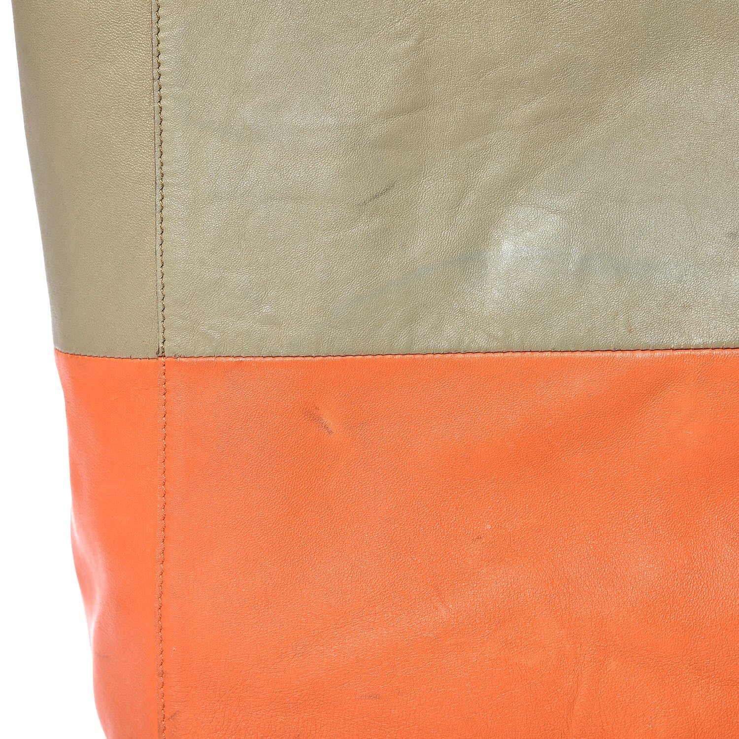 Celine Lambskin Bi-Cabas Fluo Peach 14 of 14