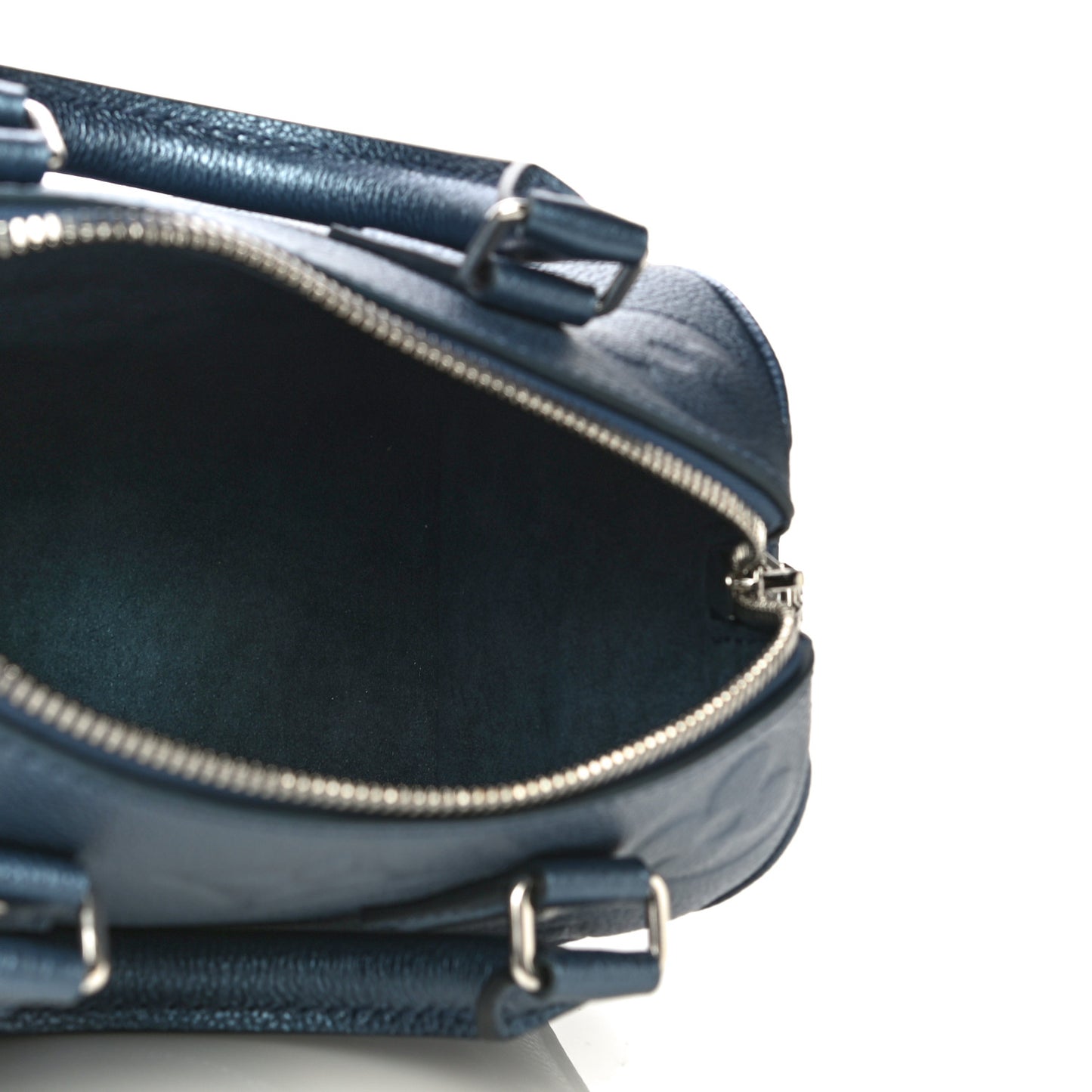 Metallic Empreinte Monogram Giant Speedy Bandouliere 20 Navy Nacre