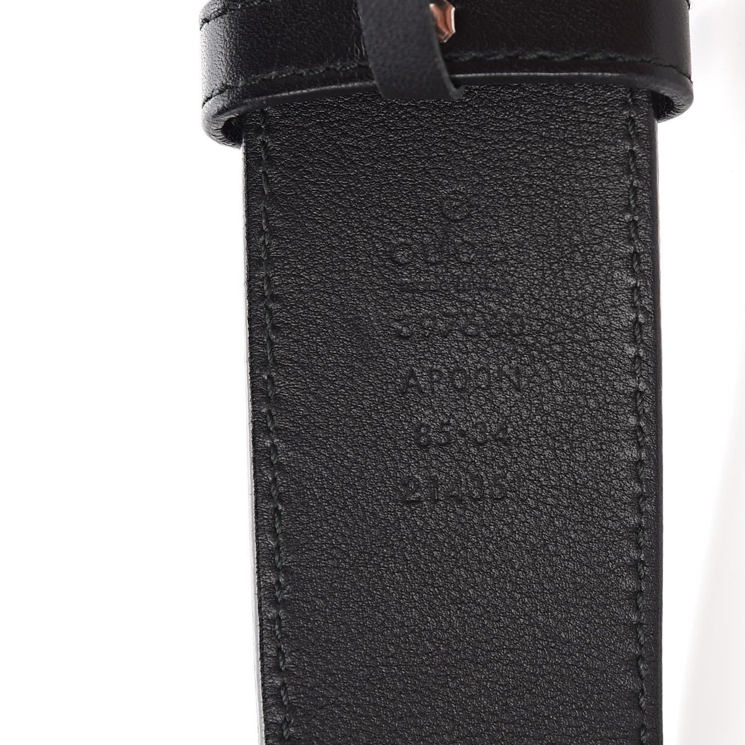 Gucci Moon Calfskin Nickel Double G 40mm Belt 85 34 Black 5 of 5