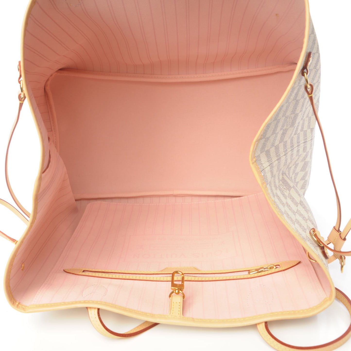Damier Azur Neo Neverfull GM Rose Ballerine