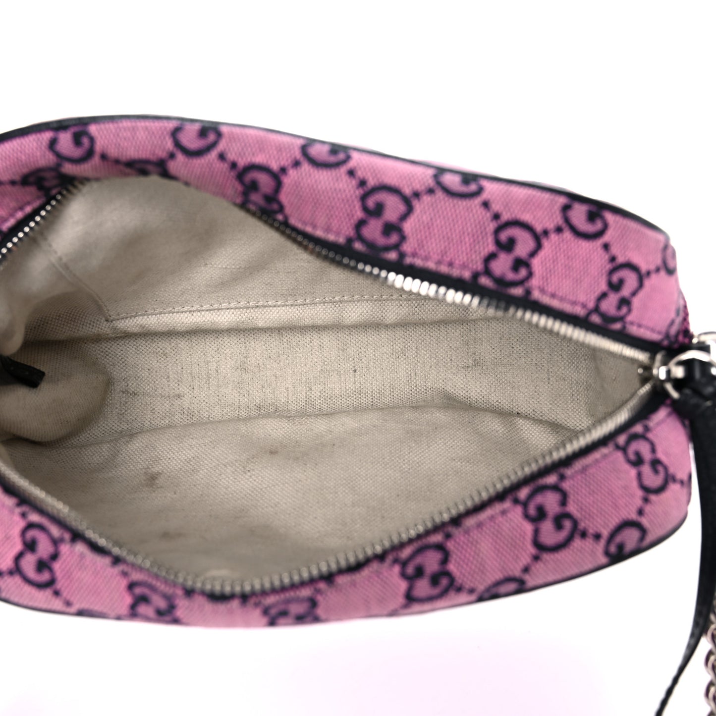 Monogram Multicolor Matelasse Diagonal Small GG Marmont Chain Shoulder Bag Pink Blue