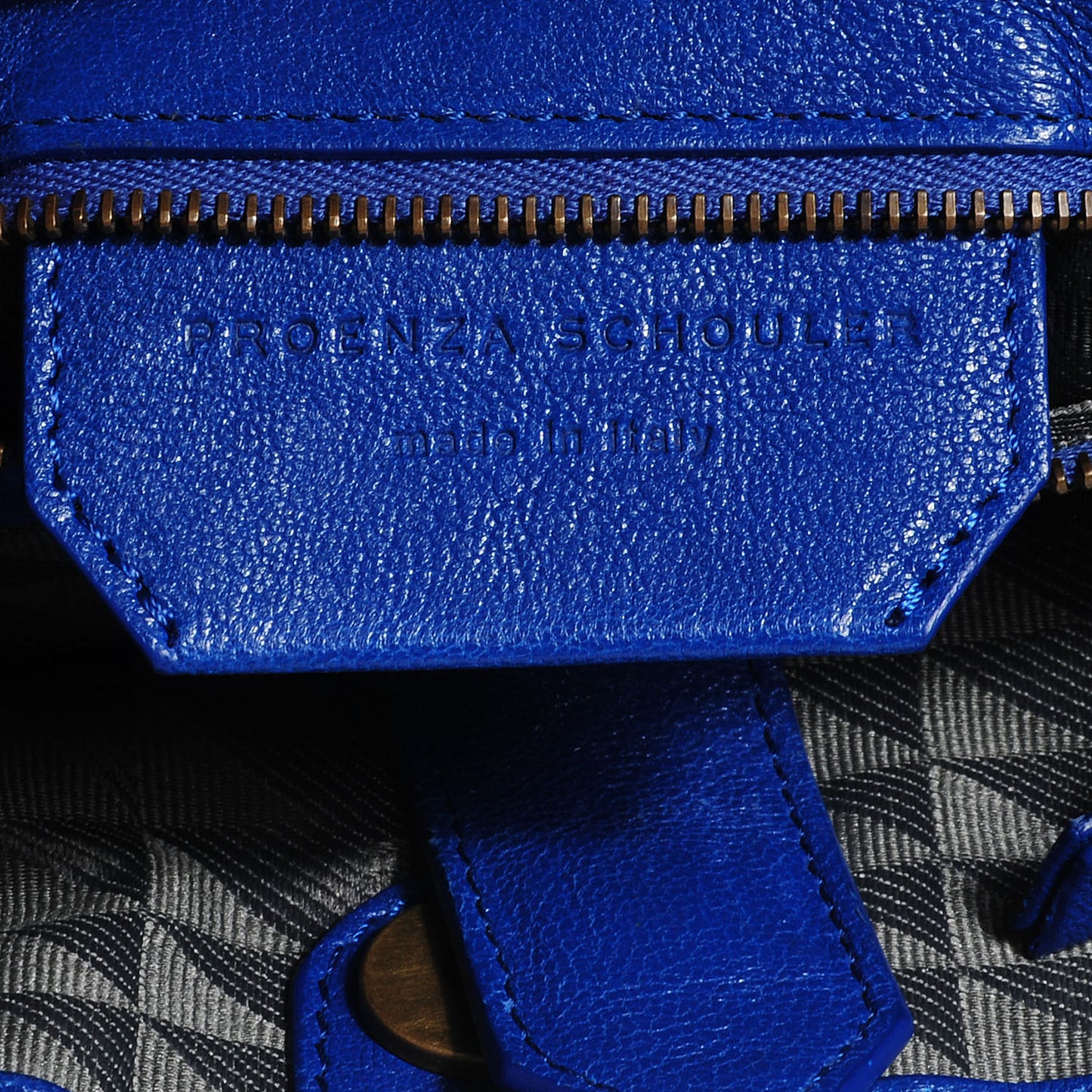 Lambskin PS1 Medium Satchel Royal Blue