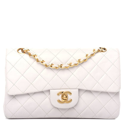 Chanel Lambskin Quilted Small Double Flap White 1 of 12