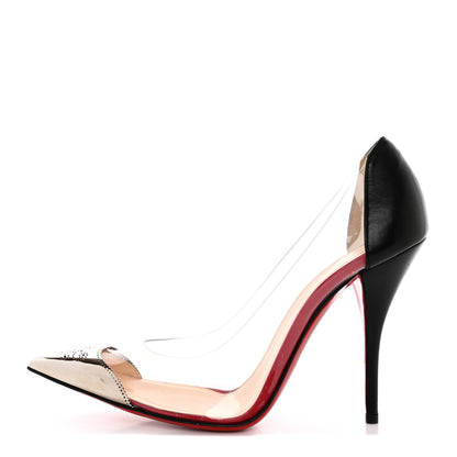 Christian Louboutin Kid PVC Djalouzi 100 Pumps 39 Black 1 of 9
