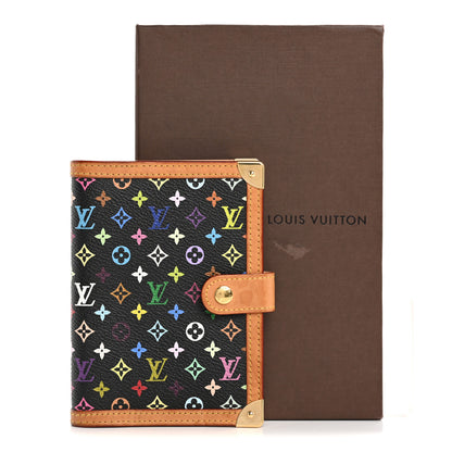Louis Vuitton Monogram Multicolor Small Ring Agenda Cover Black 14 of 14