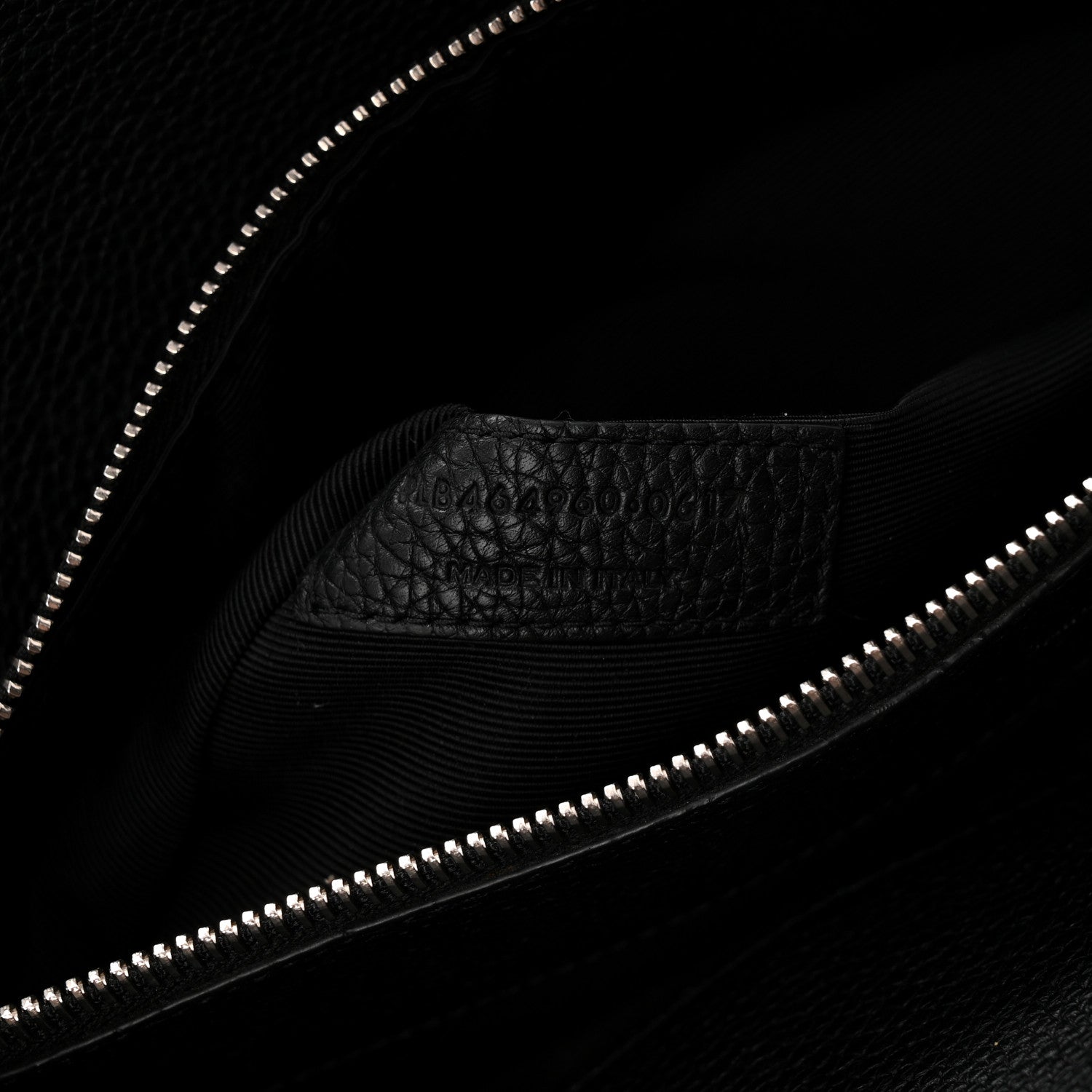 Saint Laurent Grained Calfskin Small Supple Sac De Jour Black