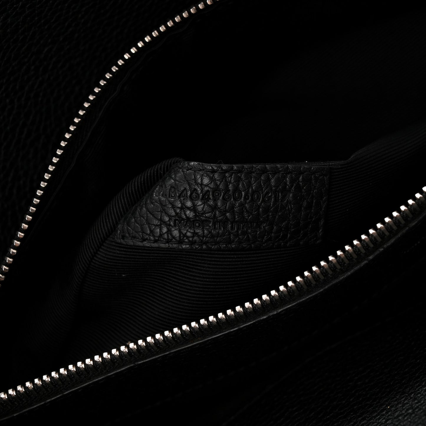 Grained Calfskin Small Supple Sac De Jour Black